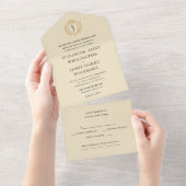 All in one Wedite Einladung (Abreißtisch)