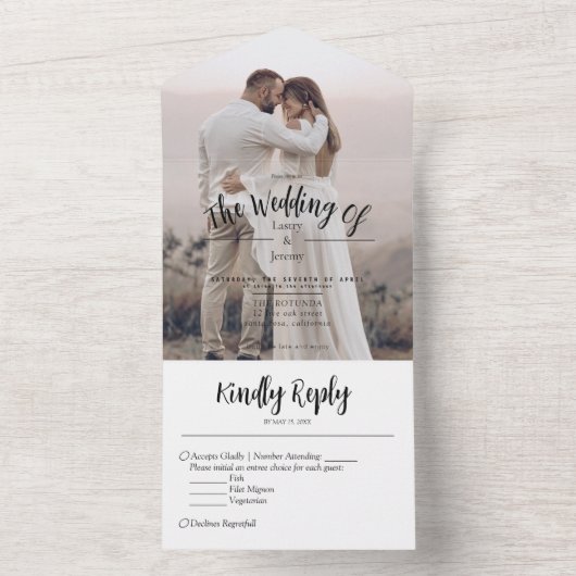 All in one Wedite Einladung (Innen Boden)