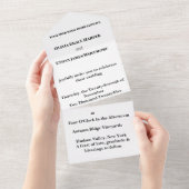 All in one Wedite Einladung (Abreißtisch)