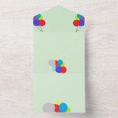 All in One Wedite Einladung : Balloons (Innen Boden)