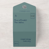 All in one Wedite - Silver Eukalyptus All In One Einladung (Außenbereich)