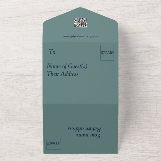 All in one Wedite - Silver Eukalyptus All In One Einladung (Außenbereich)