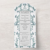 All in one Wedite - Silver Eukalyptus Einladung (Innen Boden)