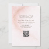 All in One We're Over The Moon Baby Shower Einladung (Rückseite)