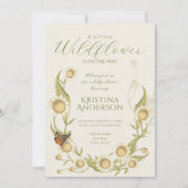 All in one Wildblume Daisy Baby Shower Einladung (Vorderseite)