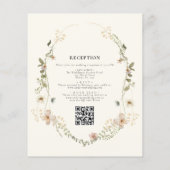 All in one Wildblume QR Code Garden Wedding (Rückseite)