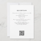 All in one Wildblume QR Code Garden Wedding Einladung (Rückseite)