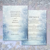 All in one Winter Wonderland Forest Wedding