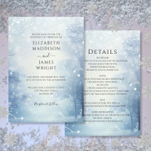 All in one Winter Wonderland Forest Wedding