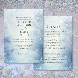 All in one Winter Wonderland Forest Wedding Einladung