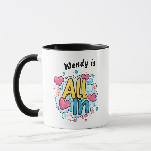 All In" Personalisierte Kaffee-Tasse Tasse (Links)