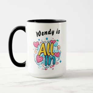 All In" Personalisierte Kaffee-Tasse Tasse