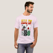 ALL IN - Zwei Aces und Chips T-Shirt (Vorne ganz)