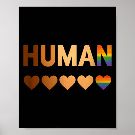 All-inclusive Hearts For Blm Racial Justice &amp;  Poster (Vorne)