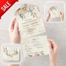 All Inclusive Pampas Grass BOHO Wedding RSVP