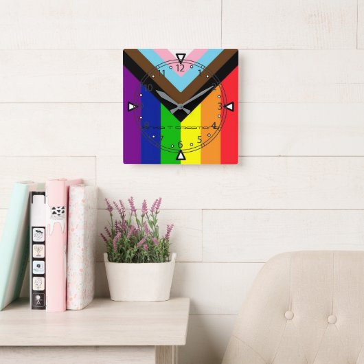 All Inclusive Quadratische Wanduhr (Lesesaal)