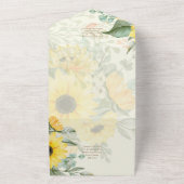 All Inclusive Summer Sunflowers Wedding RSVP All In One Einladung (Außenbereich)