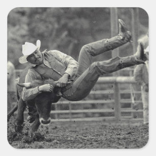 All Indian Rodeo in Tygh Valley, Oregon. Clint Quadratischer Aufkleber