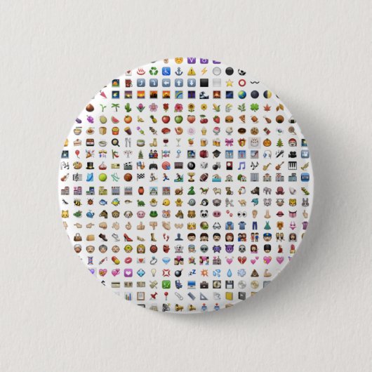 All iPhone/iOS emojis Button (Vorderseite)