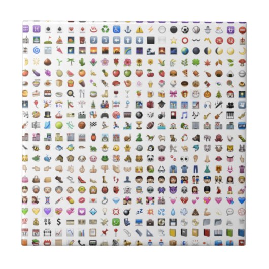 All iPhone/iOS emojis Fliese (Vorderseite)