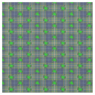 All Ireland Blue Closed Tartan Stoff