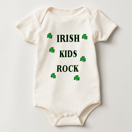 All Irish Kids Rock Baby T-shirt (Vorderseite)