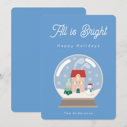 All is bright dankeskarte (Vorne/Hinten)