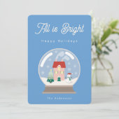 All is bright dankeskarte (Stehend Vorderseite)