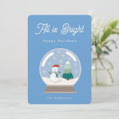 All is bright feiertagskarte (Stehend Vorderseite)