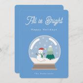 All is bright feiertagskarte (Vorne/Hinten)