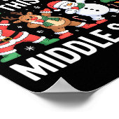 All Is Calm Fun Xmas Middle School Christmas Seaso Poster (Ecke)