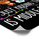 All Is Calm Fun Xmas Middle School Christmas Seaso Poster (Ecke)