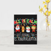 All Is Calm Funny Xmas Kindergarten Christmas Seas Karte (Gelbe Blume)