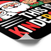 All Is Calm Funny Xmas Kindergarten Christmas Seas Poster (Ecke)