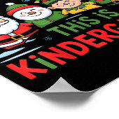 All Is Calm Funny Xmas Kindergarten Christmas Seas Poster (Ecke)