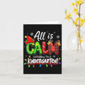 All Is Calm Just Kidding Christmas Kindergarten Te Karte (Gelbe Blume)