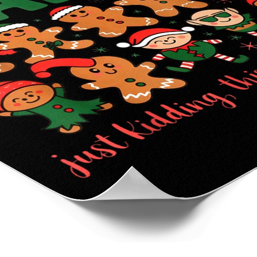 All Is Calm Just Kidding Kindergarten Christmas Te Poster (Ecke)