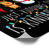 All Is Calm Just Kidding Kindergarten Teacher Xmas Poster (Ecke)