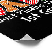 All Is Calm Just Kidding This Is 1st Grade Preppy Poster (Ecke)