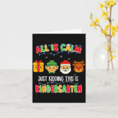 All Is Calm Just Kidding This Is Kindergarten Chri Karte (Gelbe Blume)