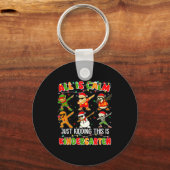 All Is Calm Just Kidding This Is Kindergarten Chri Schlüsselanhänger (Vorderseite)