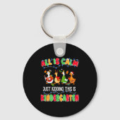 All Is Calm Just Kidding This Is Kindergarten Chri Schlüsselanhänger (Vorderseite)