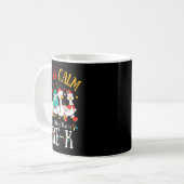 All Is Calm Just Kidding This Is Pre-k Christmas Kaffeetasse (Vorderseite Links)