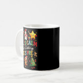 All Is Calm Just Kidding This Is Pre-k Christmas T Kaffeetasse (Vorderseite Links)