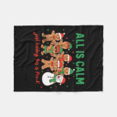 All Is Calm Just Kidding This Is Pre-k Preschool T Fleecedecke (Vorderseite (Horizontal))