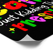 All Is Calm Just Kidding This Is Preschool Funny C Poster (Ecke)