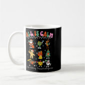 All Is Calm Kindergarten Teacher Christmas Teach M Kaffeetasse (Links)