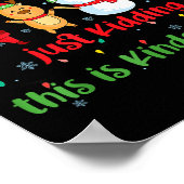 All Is Calm Kindergarten Teacher Christmas Teach M Poster (Ecke)