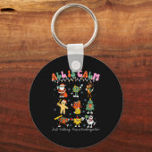 All Is Calm Kindergarten Teacher Christmas Teach M Schlüsselanhänger (Vorderseite)