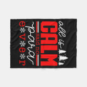 All Is Calm Said No Para Ever Paraprofessional Chr Fleecedecke (Vorderseite (Horizontal))